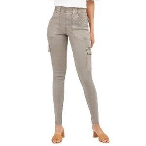 Spanx Stretch Twill‎ Ankle Cargo Pants Desert Dune Womens Small